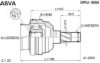 ASVA OPIU-5004 Joint Kit, drive shaft